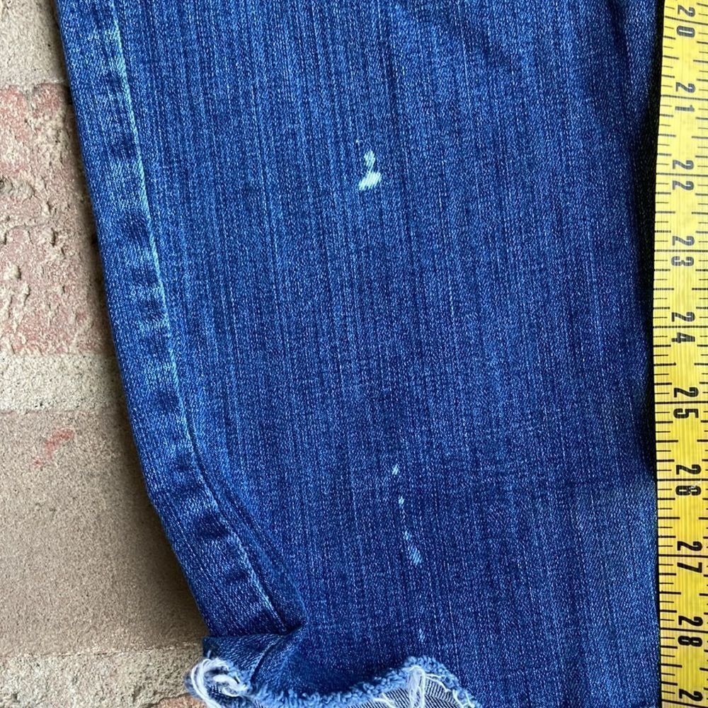 Lane Bryant Distressed Raw Frayed Hem Five Pocket Straight Leg Jeans Size 14 - Picture 14 of 14